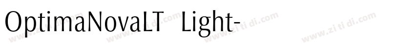 OptimaNovaLT   Light字体转换